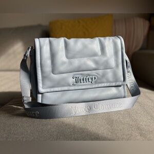 Juicy Couture Academy Puffer Crossbody Bag Dusty-Blue